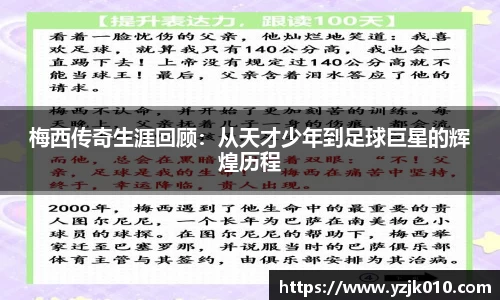 梅西传奇生涯回顾：从天才少年到足球巨星的辉煌历程